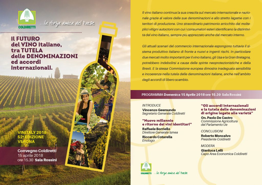 vinitaly 2018 coldiretti