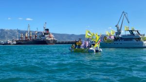 Blitz agricoltori Porto Manfredonia