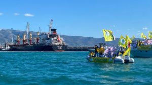 Blitz agricoltori Porto Manfredonia