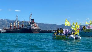 Blitz agricoltori Porto Manfredonia