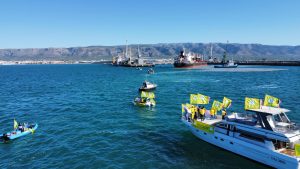 Blitz agricoltori Porto Manfredonia