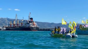 Blitz agricoltori Porto Manfredonia
