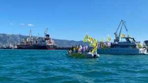 Blitz agricoltori Porto Manfredonia
