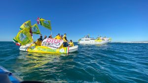Blitz agricoltori Porto Manfredonia