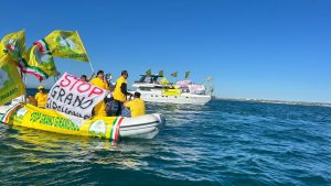 Blitz agricoltori Porto Manfredonia